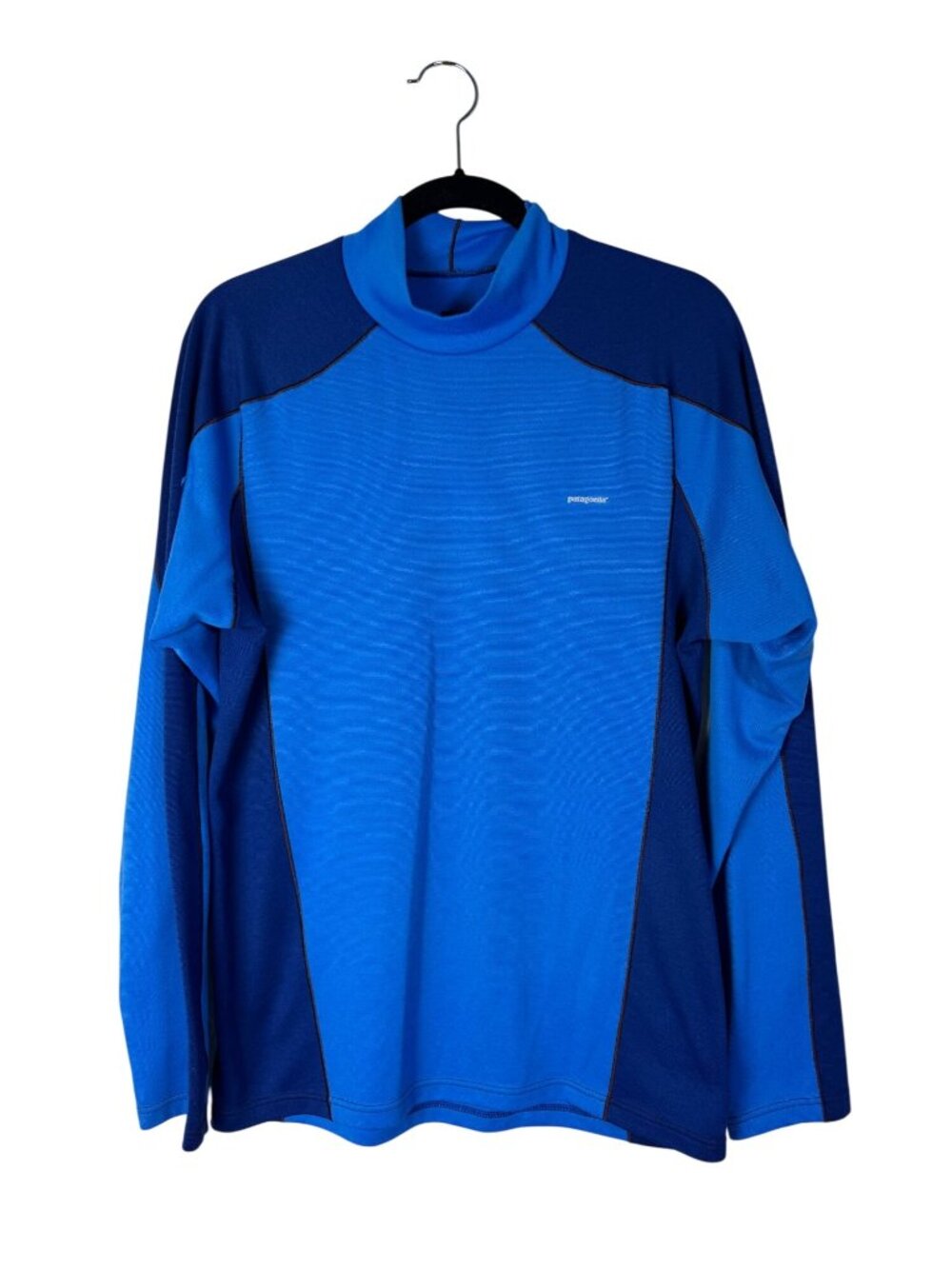 Patagonia Mens Blue Long Sleeve Capilene Base Layer Pullover Size Medium Outdoor